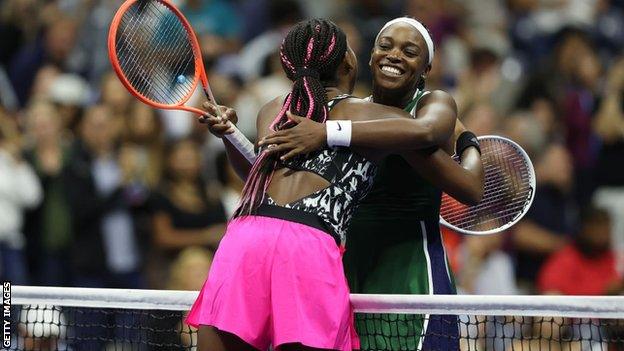 Sloane Stephens and Coco Gauff