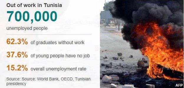 Tunisia unemployment data