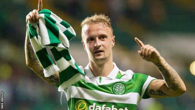 Celtic striker Leigh Griffiths