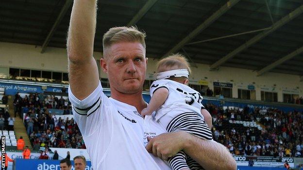 Alan Tate was given a testimonial by Swansea in 2017