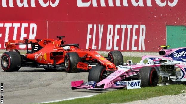 Sebastian Vettel and Lance Stroll