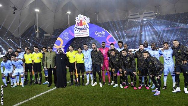 Paris St Germain and a Riyadh XI