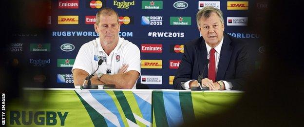 Stuart Lancaster and Ian Ritchie