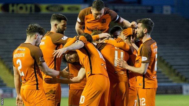 Dundee United celebrate