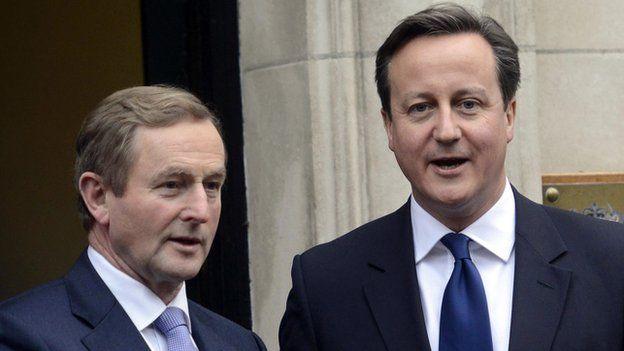 Enda Kenny and David Cameron are due to hold talks later