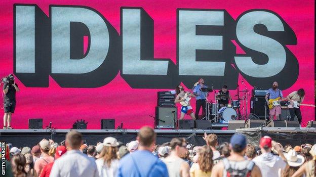 Idles play at Austin City Limits Music Festival in Texas in October 2019