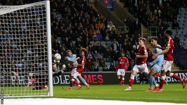 Coventry striker Matt Godden has six goals in 10 Championship appearances this season.