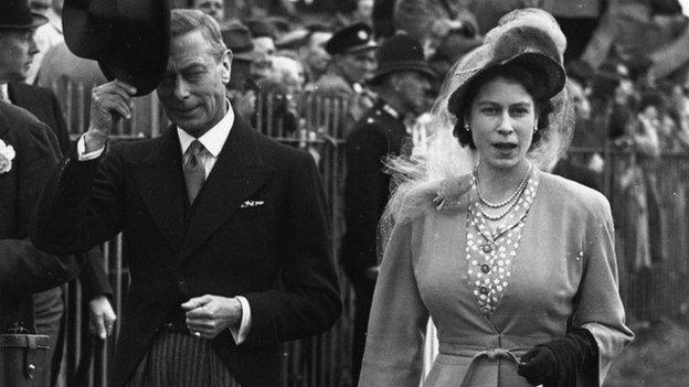 Y Brenin George VI a'r Dywysoges Elizabeth