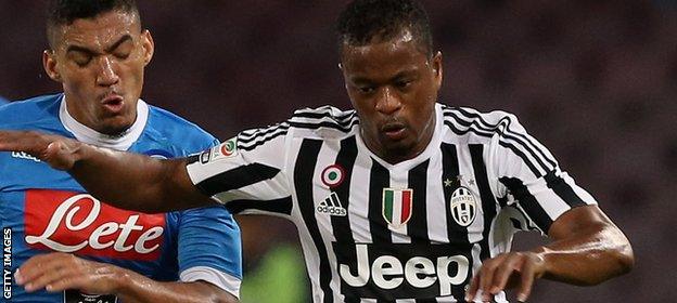 Patrice Evra of Juventus