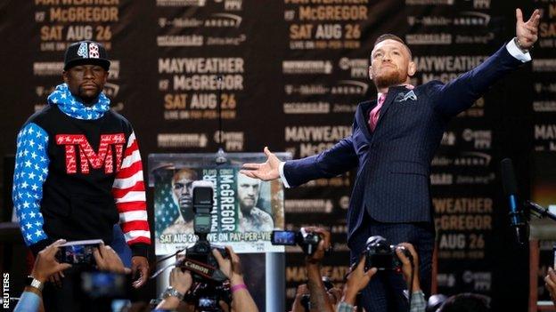 The Irish fighter began his speech by shouting "baby, we did it" and called the attendance "mind blowing"