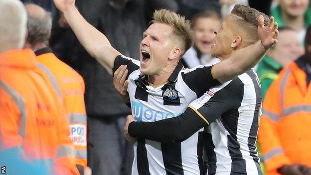 Matt Ritchie celebrates