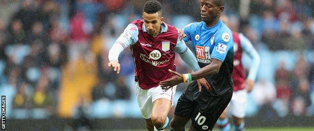 Scott Sinclair in action for Aston Villa