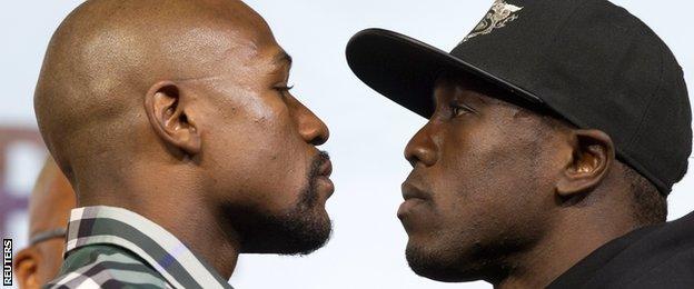 Floyd Mayweather and Andre Berto