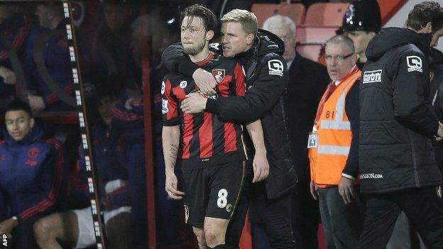 Eddie Howe and Harry Arter