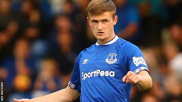 Callum Connolly in action for Everton