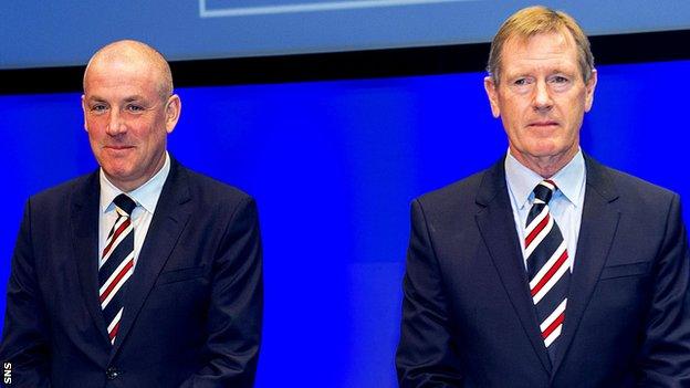 Mark Warburton and Rangers chairman Dave King