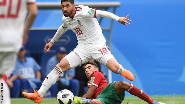 Alireza Jahanbakhsh played for Iran at the World Cup in Russia