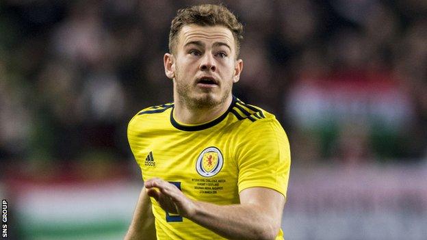 Ryan Fraser won his third Scotland cap in the 1-0 win in Hungary in March