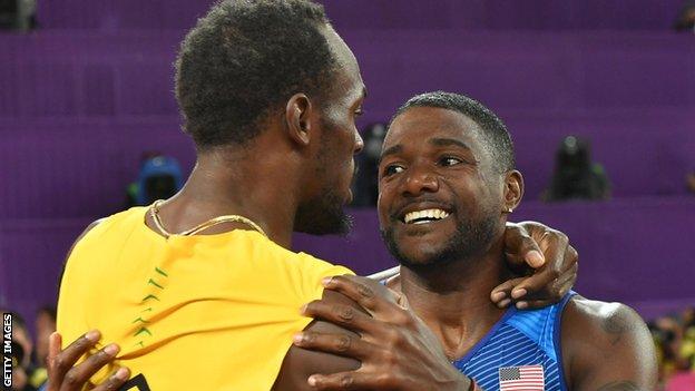 Gatlin last won a major individual title in 2005 and had only beaten Bolt once before