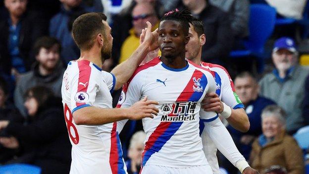 Crystal Palace forward Wilfried Zaha