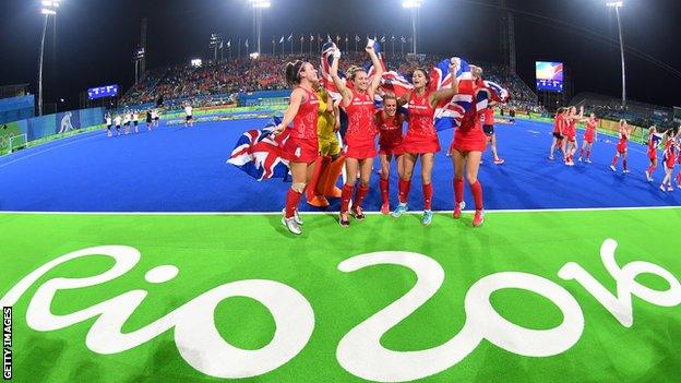 Team GB celebrate