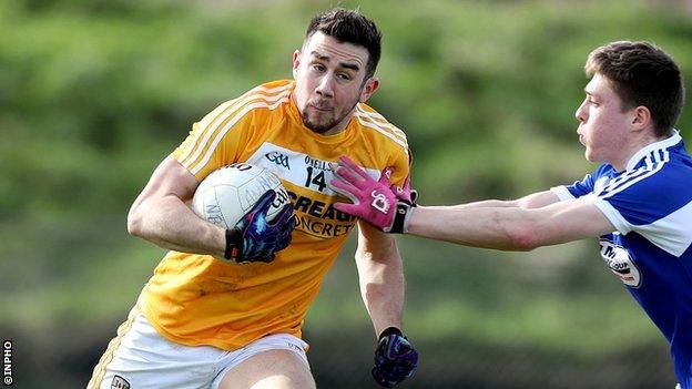 Antrim's Conor Murray scored two goals in their narrow win over Cavan