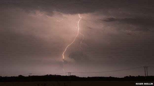 Lightning over St Neots