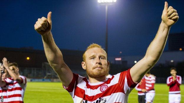 Ziggy Gordon waves to the Hamilton fans