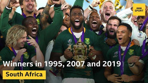 South Africa have won the World Cup three times