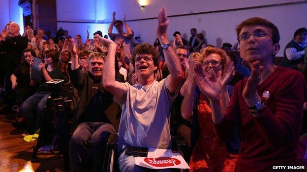 Corbyn supporters in London