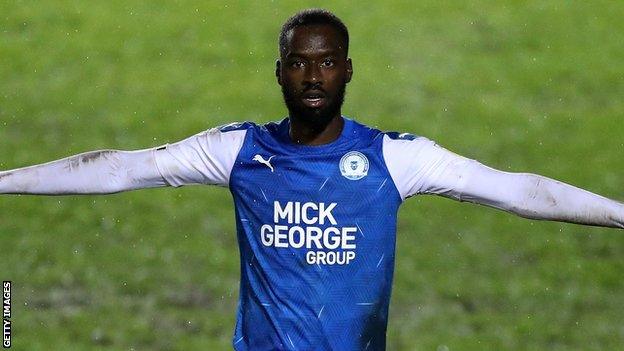 Mo Eisa in action for Peterborough United