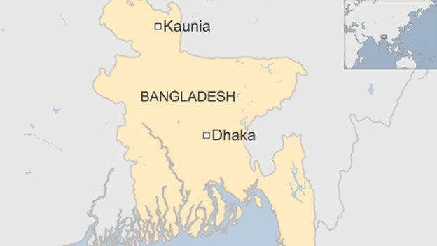 A map of Bangladesh