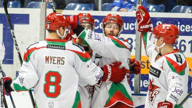 Cardiff Devils celebrate