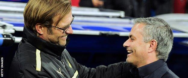 Jurgen Klopp and Jose Mourinho