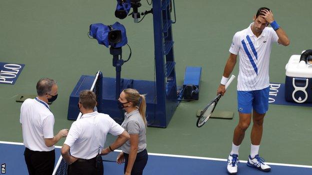 Novak Djokovic (right)