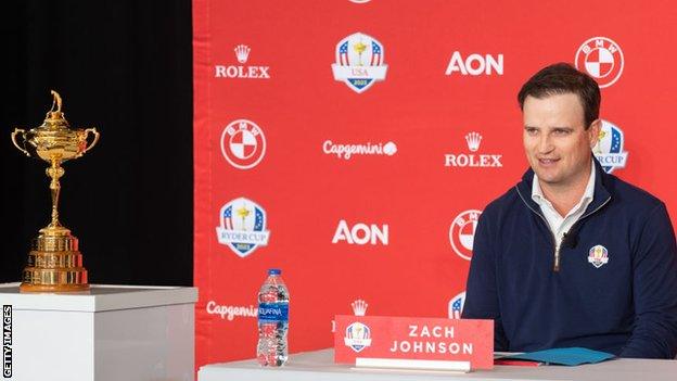 US Ryder Cup captain Zach Johnson