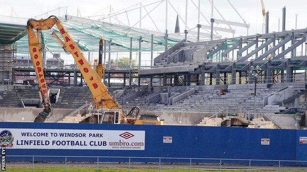 Approval is granted for the rebuilding of the West Stand at Windsor Park