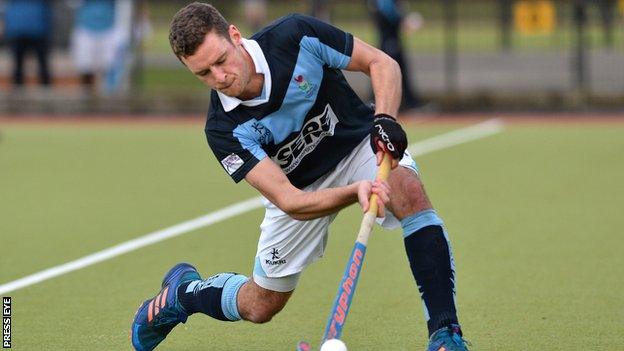 Jonny Bell looked set to win an Irish Men's Hockey League medal with Lisnagarvey