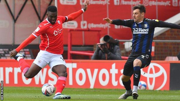 Daryl Dike (left) has now scored eight goals for Barnsley since joining on loan from Orlando City in January