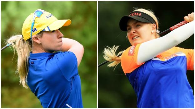 Jodi Ewart Shadoff and Charley Hull