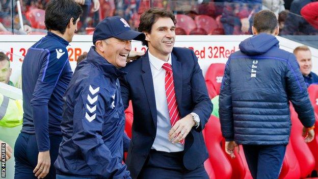 Tony Pulis and Aitor Karanka.