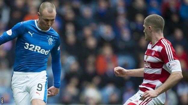 Alex Gogic (right) makes his first Hamilton start against Rangers