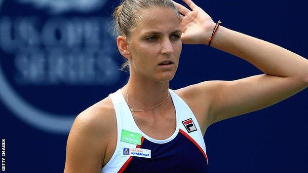 Pliskova is knocked out of the Rogers Cup