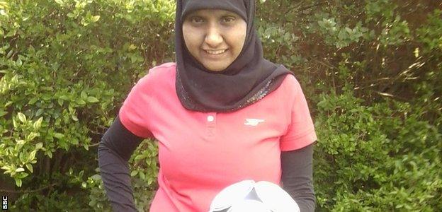 South Asian female football coach Annie Zaidi