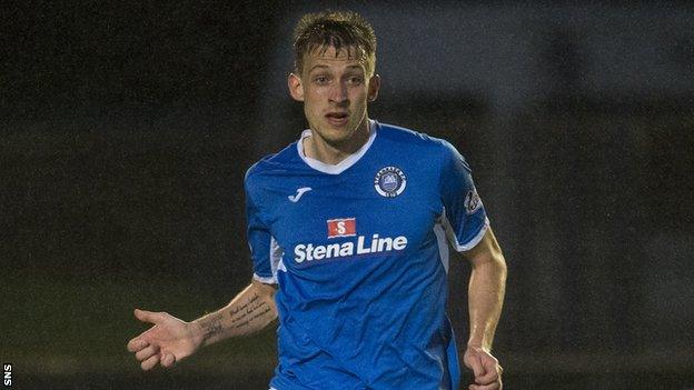 Arbroath scorer Luke Donnelly