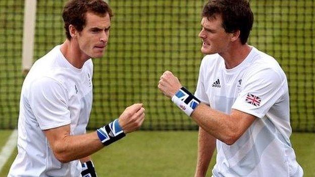 Andy and Jamie Murray