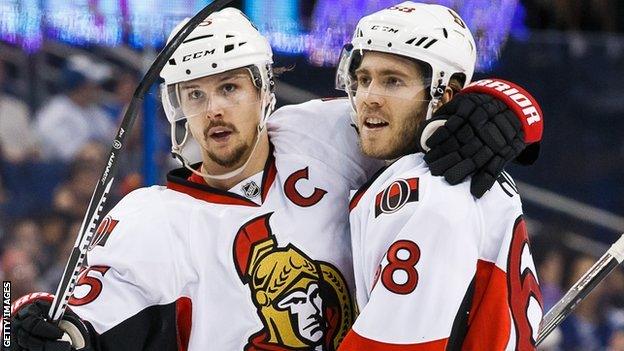 Erik Karlsson and Mike Hoffman