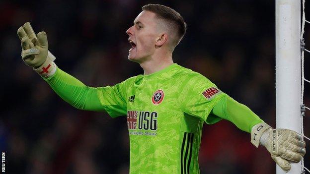 Sheffield United goalkeeper Dean Henderson