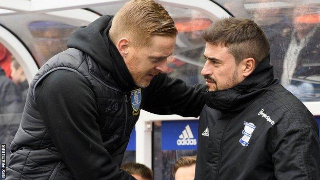 Garry Monk and Pep Clotet