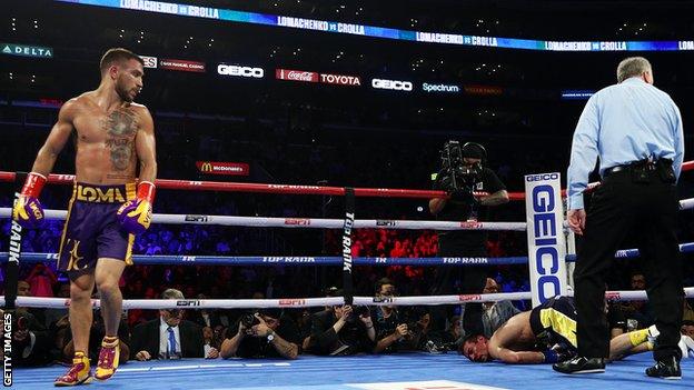 Vasyl Lomachenko and Anthony Crolla